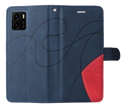 Caso For Vivo Y15s Teléfono Caso Flip Folio Libro Con