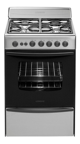 Cocina Longvie13501XF color acero inoxidable con puerta con visor 220V