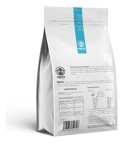 Base Kianta Cristal Frappe/smoothie/sodas/esquimo 1.5kg