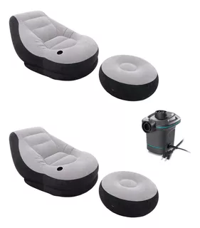 Silla De Descanso Ultra Lounge De Intex Con Portavasos Y Oto