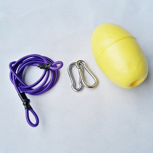 Imagen 3 de 6 de Línea De Tiro De Remolque De Kayak Amarillo + Púrpura