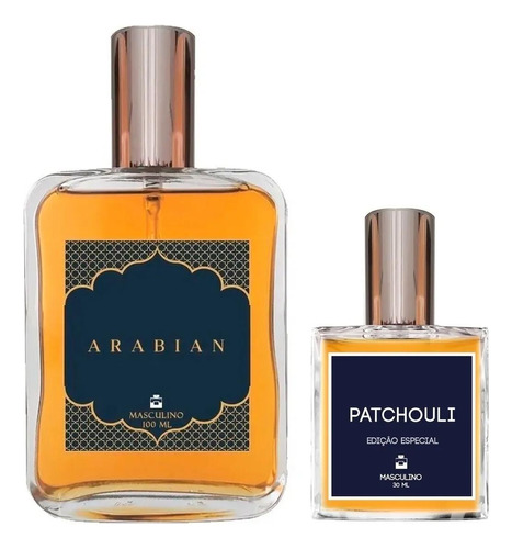 Perfume Masculino Arabian 100ml + Patchouli 30ml