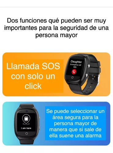 Reloj Emergencia Ancianos Pulsera SOS Rastreador GPS para Personas Mayores  Llamada De Emergencia SOS,Ubicación GPS Teléfono Ayuda En Caso De Emergencia  Cerca Eléctrica Videollamada,Red : : Electrónica