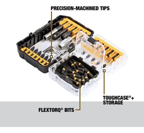 Set Puntas Para Atornillador 1/4 De 32 Pz Flextorq Dewalt