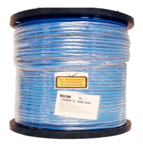 Cable Utp Belden 10gxs12 0061000 Cat6a 305mt Riser 23awg Azu