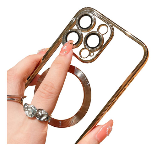 Imagen 6 de 8 de Funda Magnetica De Goma Para iPhone 11 + Mica Case Protector