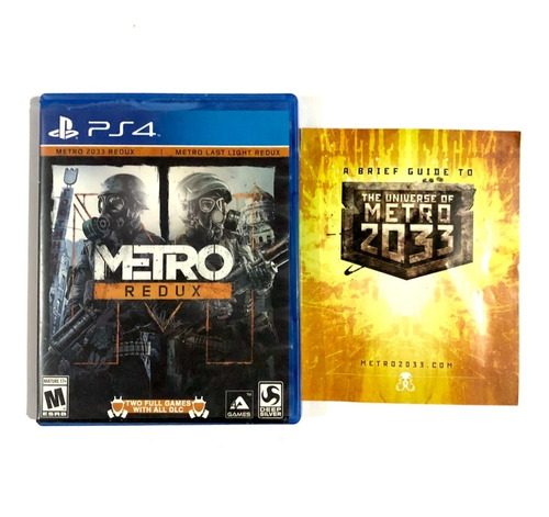 Metro Redux - Solo Caja Y Manual Original Playstation 4