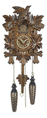 Reloj De Cuco De Cuarzo 5 Hojas Pájaros Giftboxed Incluye Ba