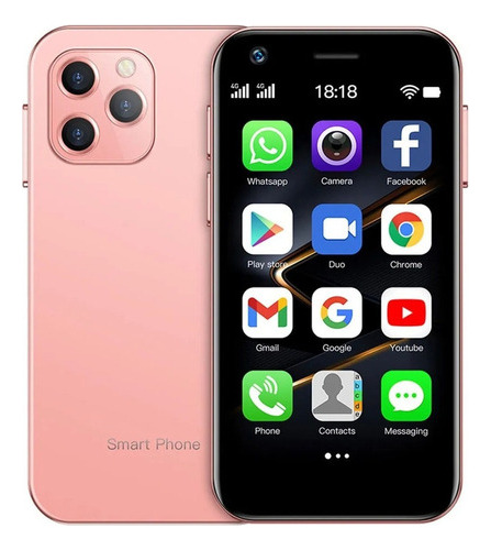 Teléfono Inteligente Android Barato 4g Xs12 3.0 Pulgadas Rosa Ram 16gb Y Rom 1tb