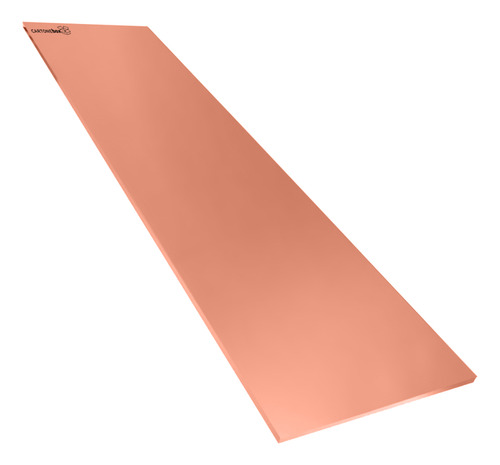 Placa Chapa Folha Cobre 0,3mm Cnc 99x18 Cm 18x99