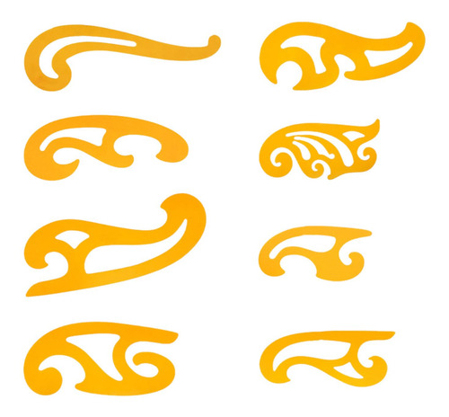 Régua De Curva Francesa Multifuncional, Fácil De Estilo J