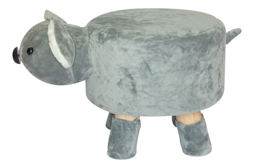 Imagem 6 de 6 de Puff Pufs Pufe Redondo Banquinho Banqueta Infantil Pelucia Bichos Decoração