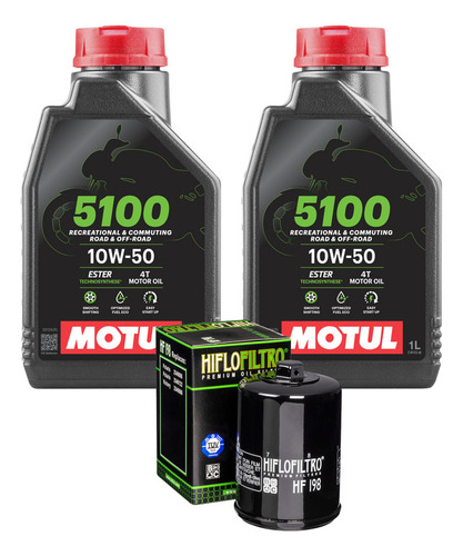 Kit Óleo + Filtro Polaris Ranger 570 - 5100 10w50 Hf198