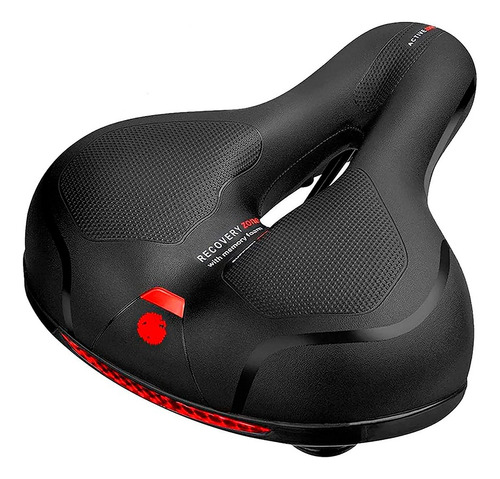 Asiento Sillin Bicicleta Cojín Suave, Impermeable, Prostático Mtb Color Negro