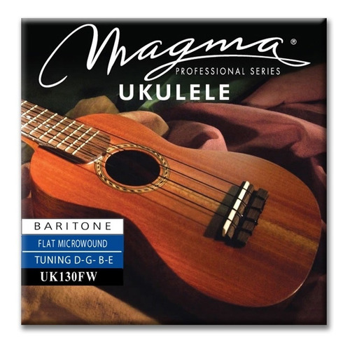 Encordado Ukulele Baritono Cuerdas Microwound Magma Uk130fw