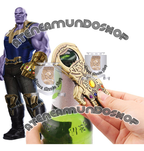 Destapador Thanos Gemas Del Infinito Metalico