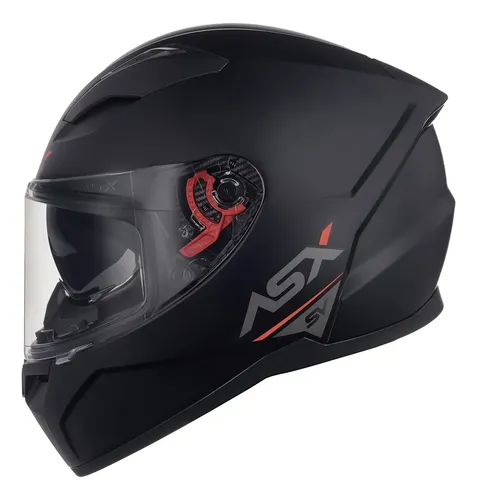 Capacete Asx City Sv Com Oculos Interno Integral Preto Fosco — foto 1