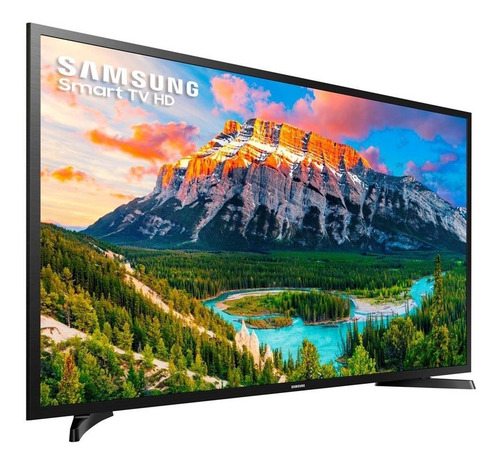 Imagem 2 de 5 de Smart Tv Samsung 32 Polegadas Hd Hdr Tizen Un32t4300agxzd