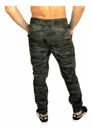 Cal a Jogger Camuflada Militar Masculina Super Promo o MercadoLivre