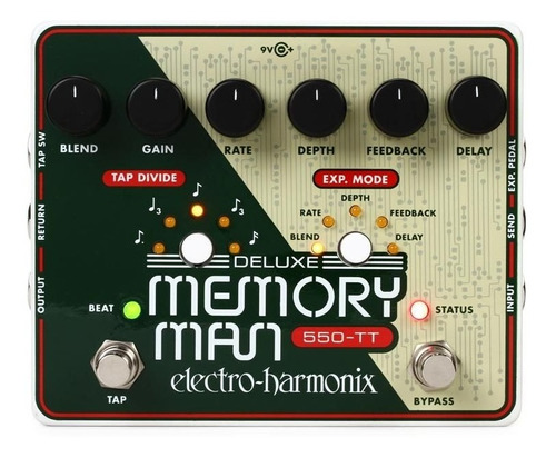Pedal Delay Electro Harmonix Deluxe Memory Man Tap Tempo 550