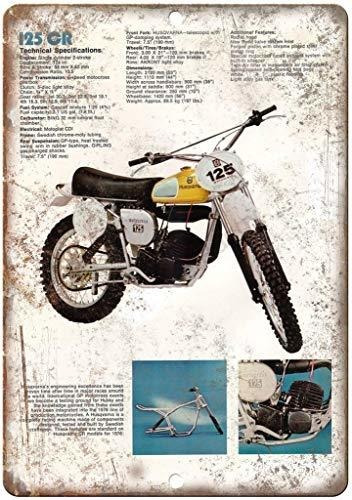 Señales - Fqdiqi Of Hasqvarna Dirt Bike Vintage Ad 12  X 8  