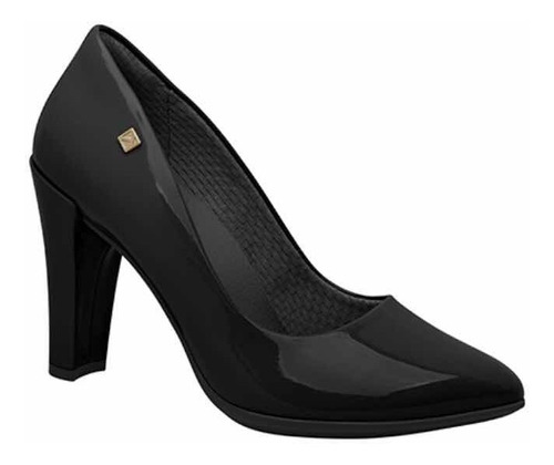 Stiletto Clasico Piccadilly Vestir Charol Taco Ancho 695001