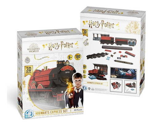 Imagen 2 de 10 de Harry Potter Hogwarts Express Tren Rompecabezas 3d