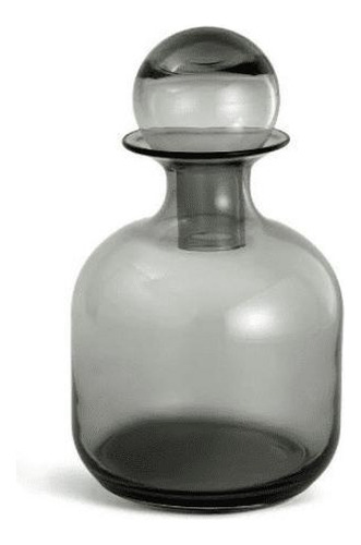 Garrafa Decorativa Vidro Cinza 28,5cm - Mart