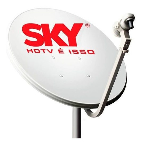 Mega Promoção Antena Ku 60cm (sem Cabo E Sem Lnb) - Sky Logo