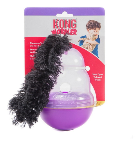 Kong Cat Wobbler Brinquedo João Bobo Recheável Para Gatos