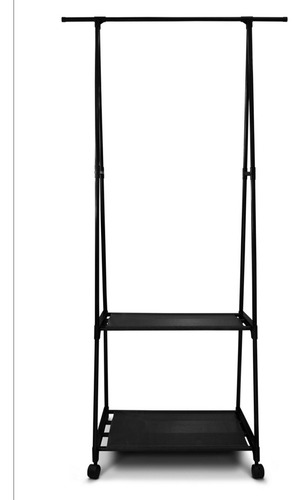 Perchero Organizador Triangular Fasilyt Con 2 Niveles Closet Ropa Color Negro