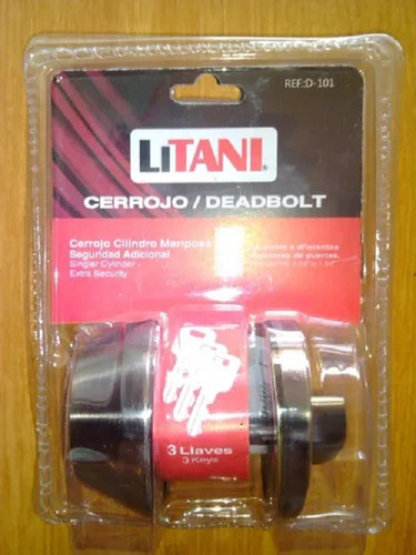 Cerradura Cerrojo Llave-pasador Litani