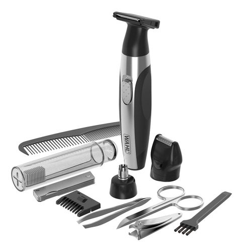Máquina afeitadora y cortadora de pelo Wahl Home Travel Kit negra y plata