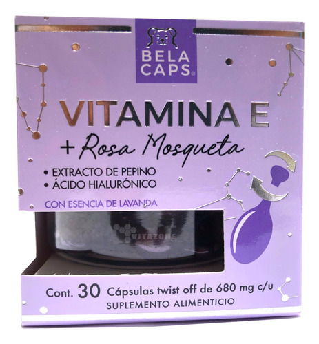 Vitamina E Rosa Mosqueta Serum 30 Cápsulas Faciales Belacaps