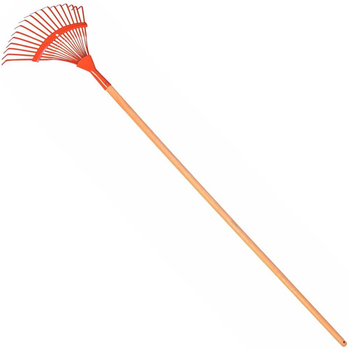 Vassoura De Jardim Metálica Fixa 18 Dentes Cabo 120cm 77836/