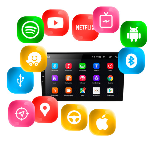 Kit Multimidia Android 9 Pol Frontier 17 18 19 20 21 22 23