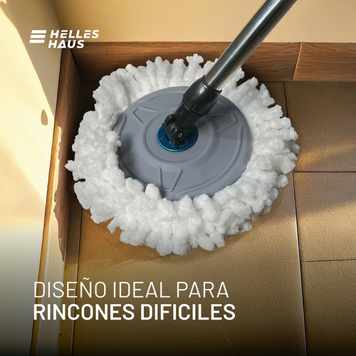 Mopa Con Balde Y Escurridor Limpieza Facil Y Rapida Gris