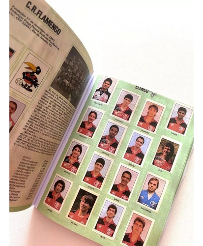 Álbum Figurin Copa União 1987 Flamengo Sport Meio Ofício Rep