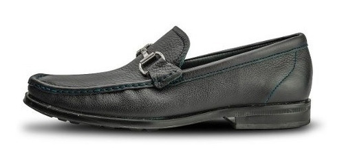 Mocasín Karosso Piel Floter Azul Marino 10201