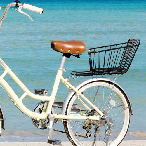 Cesta Trasera De Alambre De Metal Para Bicicleta Sin