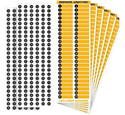 6 Pieza Etiqueta Directorio Para Panel Puerta 2 Letrero