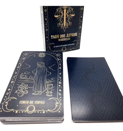 Tarô Dos Astros De Marselha 78 Cartas Lindas Ilustrações