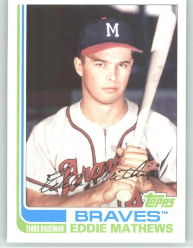 2013 Topps Archives 69 Eddie Mathews Braves Mlb Tarjeta De B