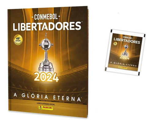 Conmebol Libertadores 2024 - Álbum Capa Dura + 10 Envelopes