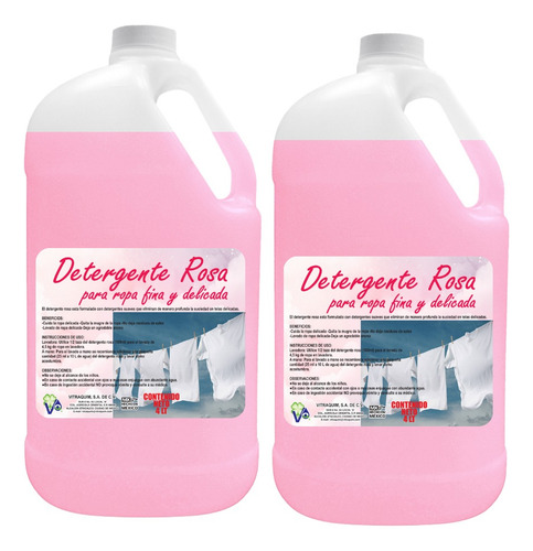 Detergente Rosa Vitraquim 8 L