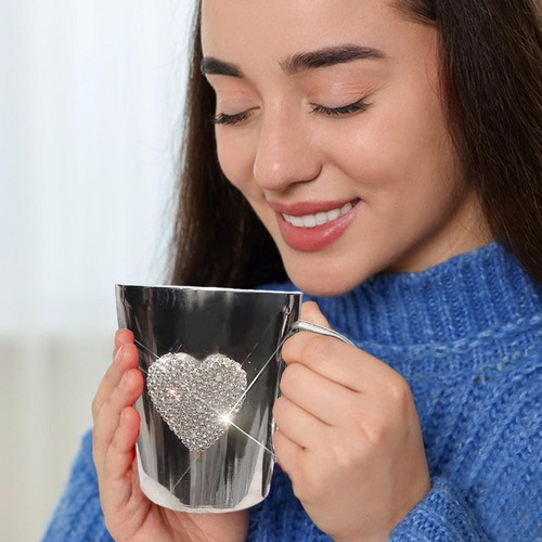 Cf Taza De Acero Inoxidable Tazas De Café De Metal Tazas De