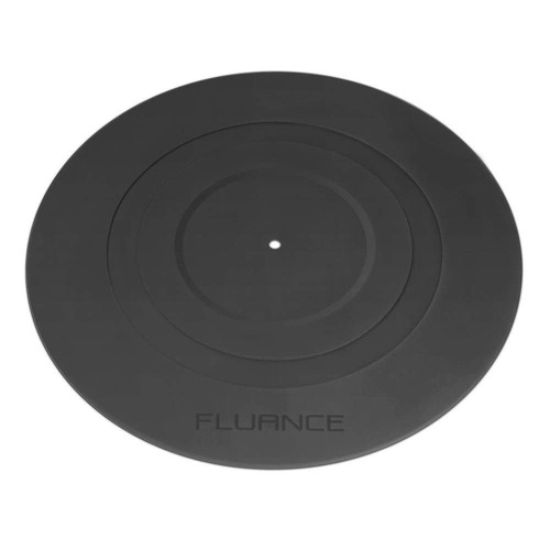 Fluance Placa Giratoria Disco De Mat (goma Negro) - Diseño D