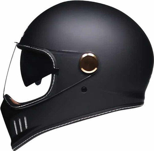 Casco Para Moto Tipo Vintage Caferacer Scrambler Certificado