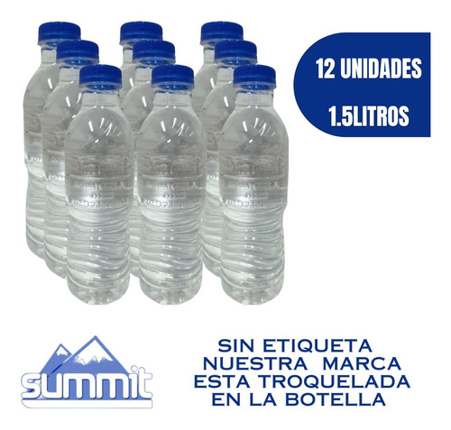 Agua Summit 1.5 Litros Bulto 12 De Unidades 