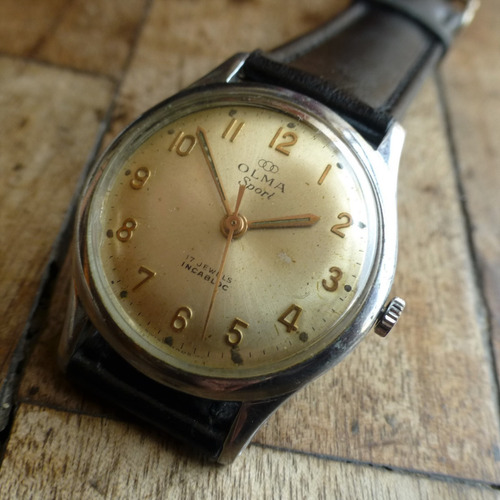 Imagen 1 de 6 de Olma Sport 50's Reloj Antiguo Cuerda Vintage Retro R 1421swt